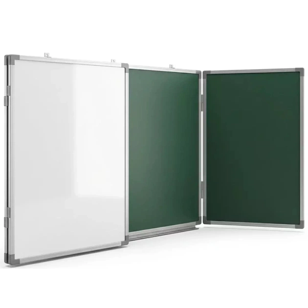 Шкільна дошка Sector офісна, комбінована, магнітна, крейдяно-маркерна 300 х 100 см (КМ3010) - picture 2