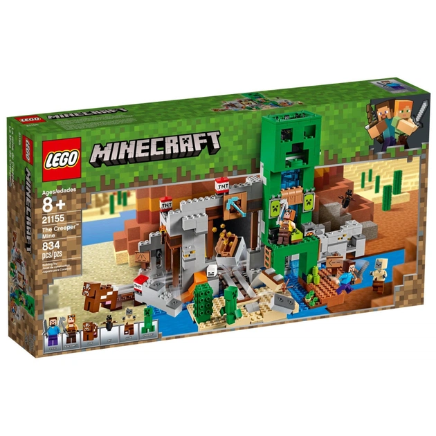 Конструктор LEGO MINECRAFT Шахта крипера 834 деталі (21155) - изображение 1