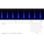 Гірлянда Delux Snowfall C 384LED 8х0.5 м IP44 EN Синя/Прозора (90017980) - зменшене зображення 2