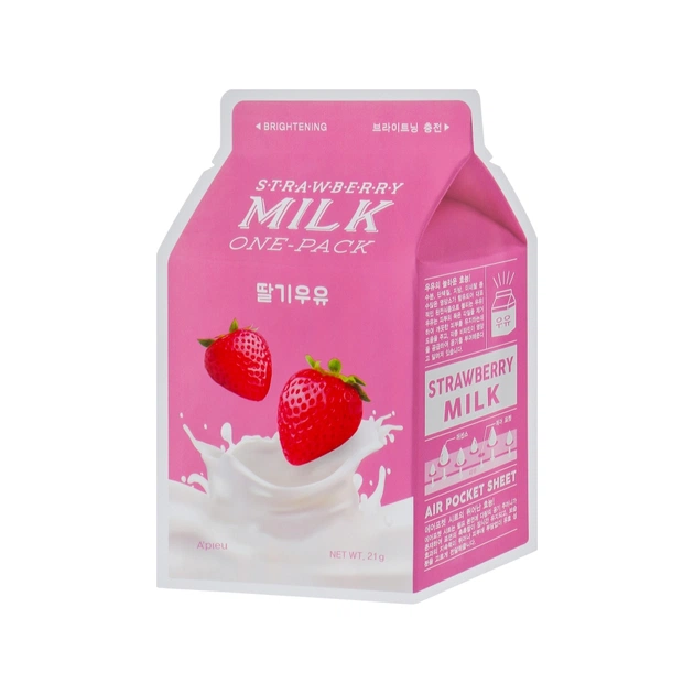 Маска для обличчя A'pieu Strawberry Milk One-Pack 21 г (8806185780254) - изображение 1