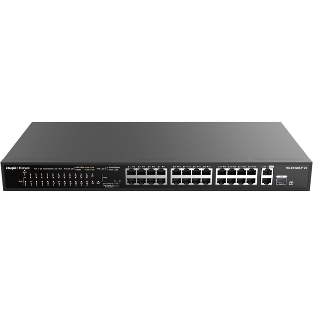 Комутатор мережевий Ruijie Networks RG-ES126S-P V2 - изображение 1