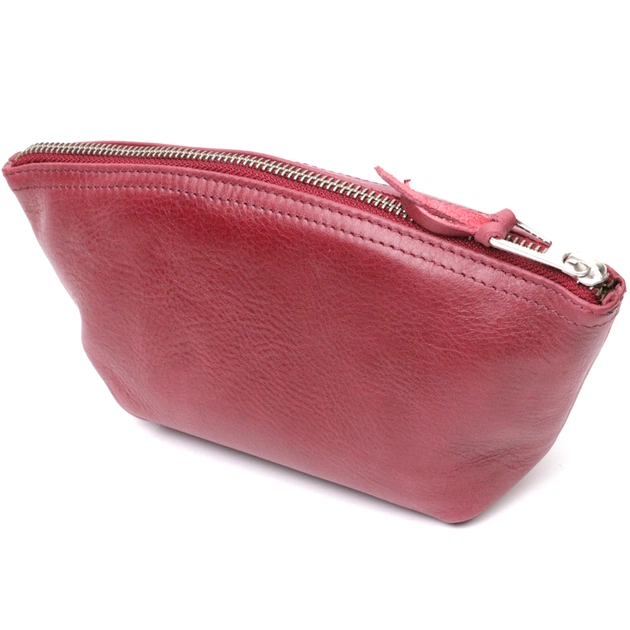 Косметичка Grande Pelle Шкіряна Бордова (16792) - зображення 2
