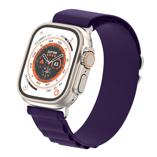 Ремінець до смарт-годинника Armorstandart Alpina Band для Apple Watch 49/46/45/44/42 (Series 1-3) Purple (ARM74199) - picture 4