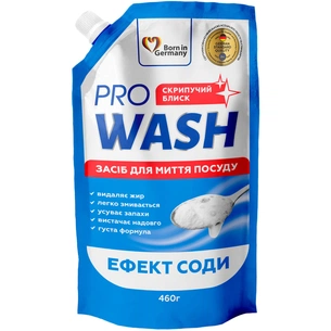 Засіб для ручного миття посуду Pro Wash Ефект соди дой-пак 460 г (4260637724090) зображення 1