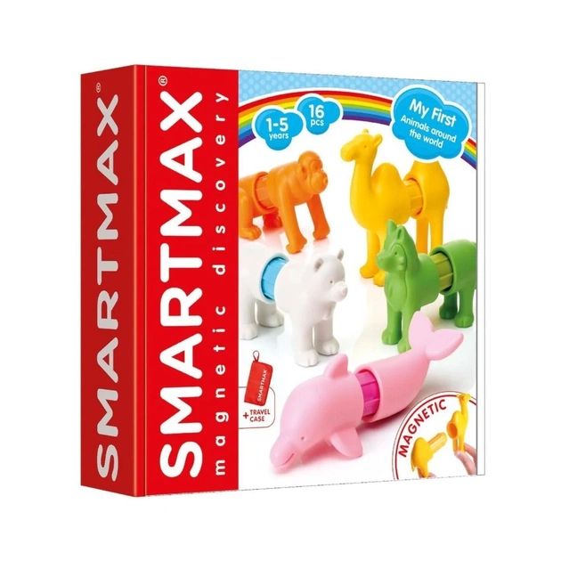 Конструктор Smartmax магнітний Мої перші тварини світу (SMX 246) - зображення 1