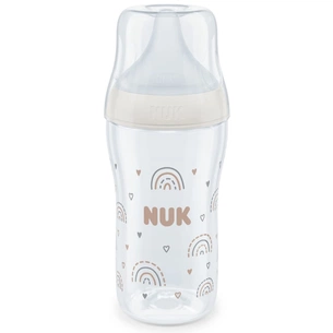 Пляшечка для годування Nuk Perfect Match М Веселка, скляна, 230 мл (3954141) picture 1
