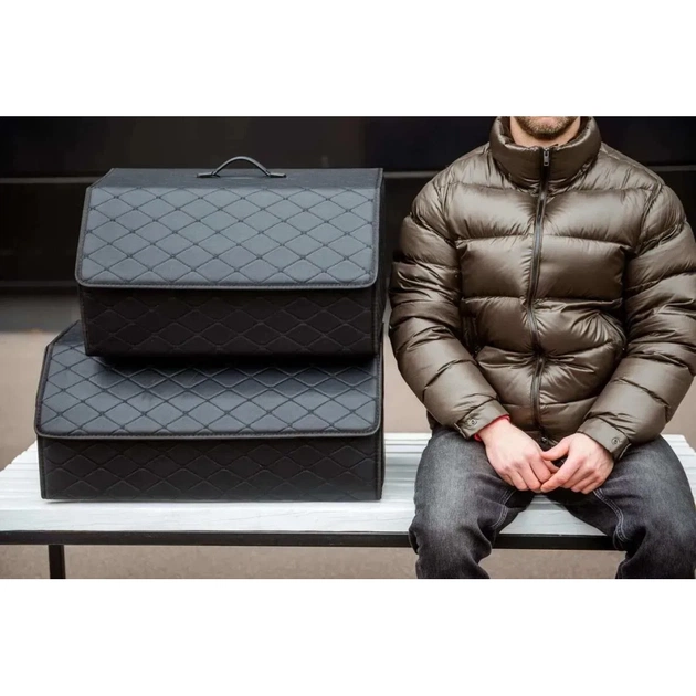 Сумка-органайзер Poputchik в авто, розмір 65*30*30 см (L), (03-144-2Д) - зображення 9