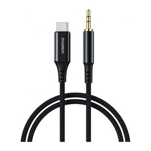 Кабель мультимедійний AUX USB-C to TRS Audio 3.5mm M/M DAC Chip 96kHz 1.0m black Choetech (AUX006) зображення 1
