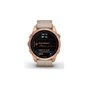 Смарт-годинник Garmin fenix 7S, Sapph Sol, Rose Gold Ti w/ Limestone Leather (010-02539-35) - зменшене зображення 2