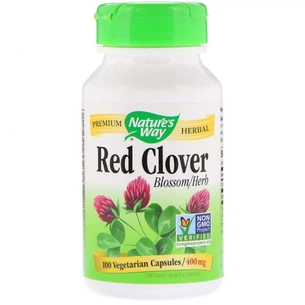 Травы Nature's Way Красный Клевер, Red Clover, 400 мг, 100 Вегетарианских Капс (NWY-16000) изображение 1