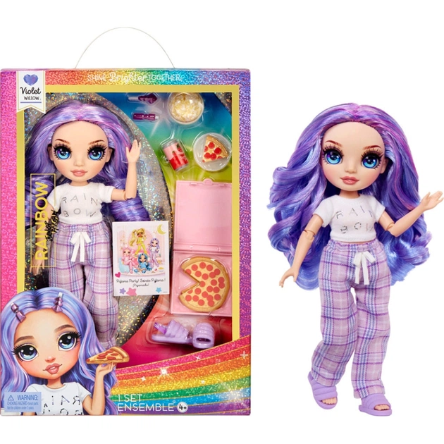 Лялька Rainbow High серії Junior High PJ Party - Віолетта (503705) - зображення 1
