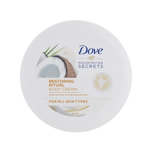 Крем для тіла Dove з кокосовою олією та мигдальним молочком 250 мл (8710908770708) зображення 1