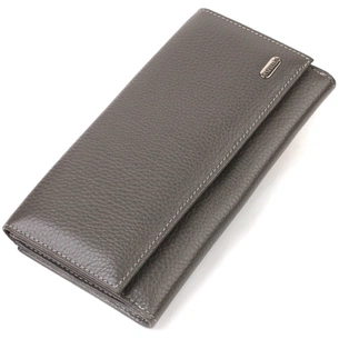 Портмоне Canpellini З натуральної шкіри флотар Сіре (21851) зображення 1