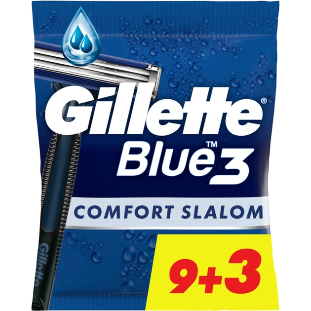 Бритва Gillette Blue 3 Comfort Slalom 12 шт. (8006540808771) - изображение 1