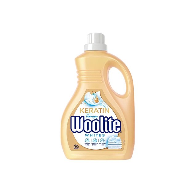 Гель для стирки Woolite Для светлых и белых тканей С кератином 1.8 л (5908252004553) - изображение 1