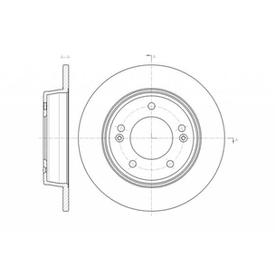 Гальмівний диск REMSA 61435.00 зображення 1