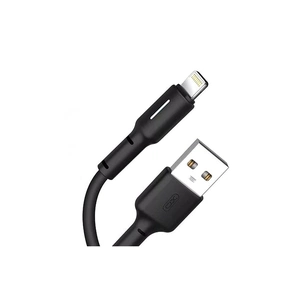Дата кабель USB 2.0 AM to Lightning 1.0m 3A black XO (NB112-i-BK) зображення 1