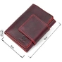 Портмоне Grande Pelle Матове вінтажне Бордове (11454) - зменшене зображення 3