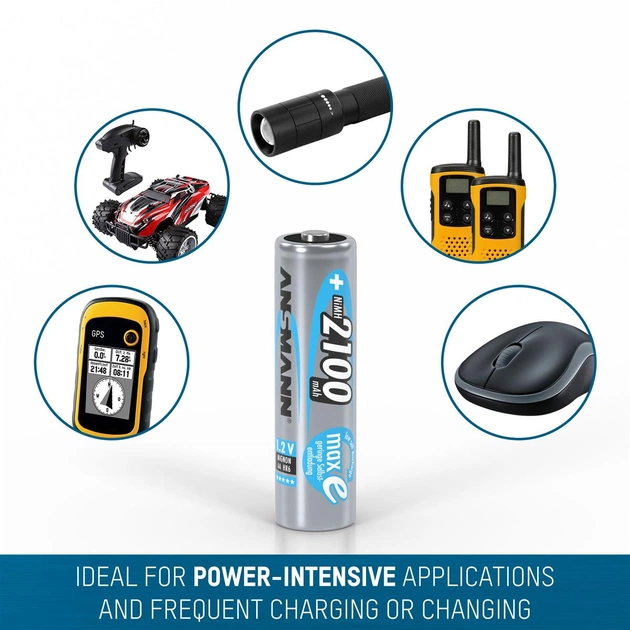 Аккумуляторы Ansmann AA/HR06 NI-MH 2100 mAh BL 4 шт - изображение 12