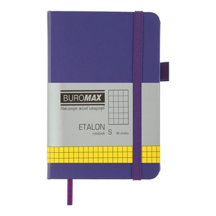 Книга записная Buromax ETALON 95 х 140 мм, 96 листов, ячейка, фиолетовый (BM.296160-07) изображение 1