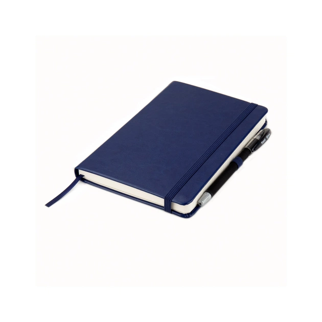 Книга записна Axent Partner Lux , 125x195 мм, 96 аркушів, клітинка, тверда обкладинка, синя (8202-02-A) - зображення 8