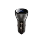 Зарядний пристрій Acefast B10 Car Charger 2xUSB-C 60W with digital display Metal Black (6974316282358) - уменьшенное изображение 1