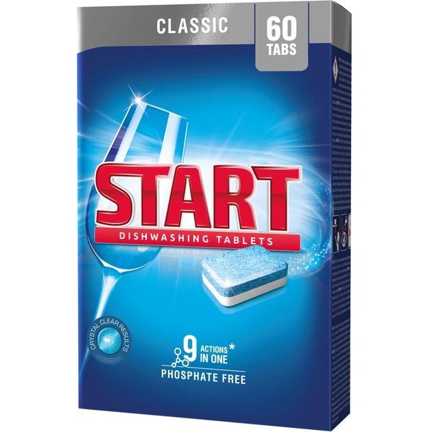 Таблетки для посудомоечных машин Start Classic 60 шт. (4820207100046) - изображение 1