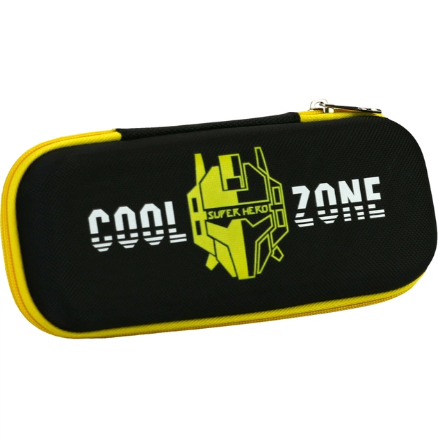 Пенал Cool For School з тисненням 1 відділення Чорний (B-8007-black) - зображення 1