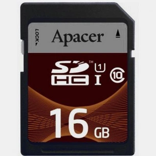 Карта пам'яті Apacer 16GB SDHC UHS-I 95/45 Class10 (AP16GSDHC10U2-R) зображення 1