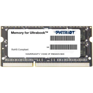 Модуль пам'яті для ноутбука SoDIMM DDR3L 8GB 1600 MHz Patriot (PSD38G1600L2S) зображення 1
