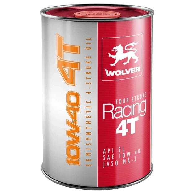 Моторное масло Wolver FOUR STROKE RAСING 4T 10W-40 1л (4260360940422) - изображение 1