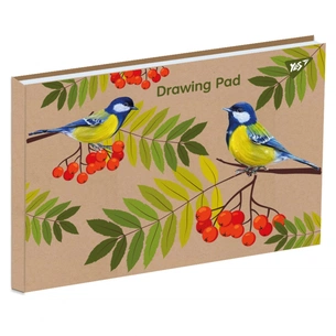 Альбом для малювання Yes А4 20арк/100 клеєний білила Rowan крафт (130541) зображення 1