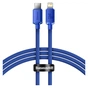 Дата кабель USB-C to Lightning 1.2m 20W blue Baseus (CAJY000203) - зменшене зображення 1