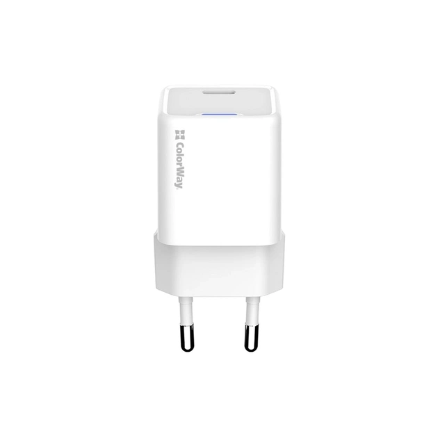 Зарядний пристрій ColorWay GaN Mini 30W PD Port PPS USB-C white (CW-CHS054PD-WT) - picture 3