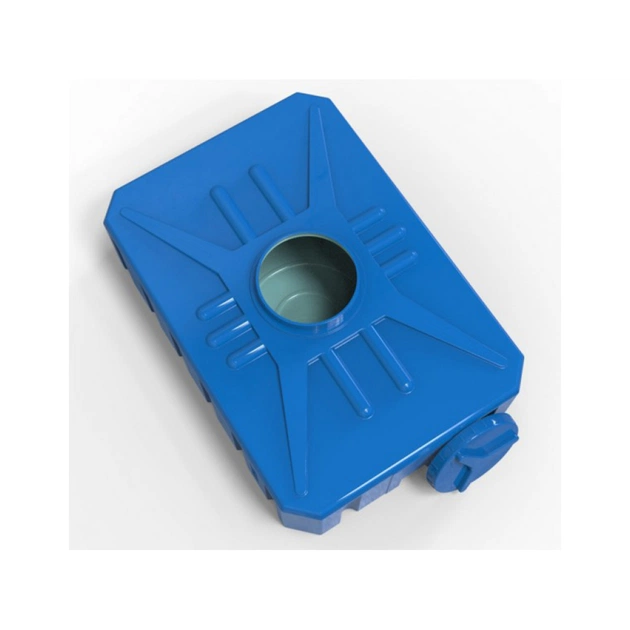 Ємність для води Євро Пласт квадратна харчова 500 л прямокутна синя (922) - picture 3