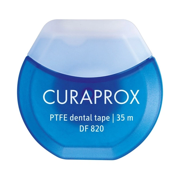 Зубна нитка Curaprox Тефлонова з хлоргексидином 35 м (7612412428254) - зображення 1