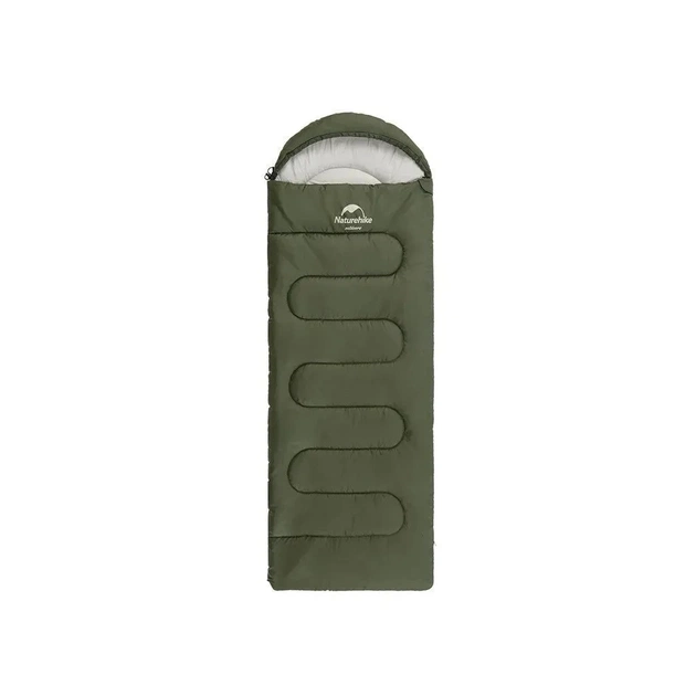 Спальний мішок Naturehike Y150L NH21MSD08, правий, темно-зелений (6975641888765) - зображення 1