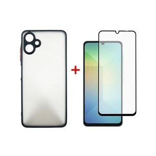 Чохол до мобільного телефона Dengos Kit Samsung Galaxy A06 case Matte + glass (Black) (DG-KM-126) зображення 1