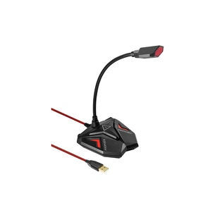 Мікрофон Promate Streamer LED USB Maroon (streamer.maroon) зображення 1