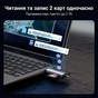 Зчитувач флеш-карт Ugreen USB-C + USB to TF/SD 3.0 CM185 gray (50706) - уменьшенное изображение 7