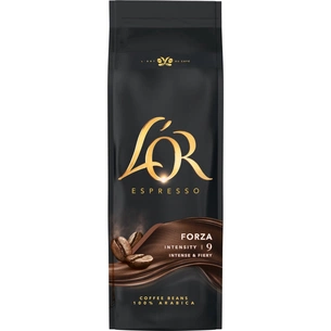 Кава L'OR Espresso Forza 100% Арабіка в зернах 500 г (8711000324141) зображення 1
