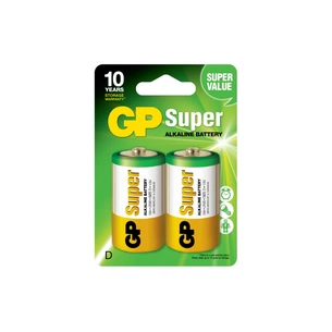 Батарейка Gp D Super Alkaline LR20 * 2 (13A-U2 / 4891199000003) изображение 1
