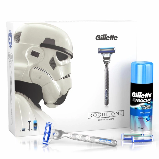 Набір для гоління Gillette Бритва Mach3 Turbo+2 сменные кассеты+Гель Extra Comfort 75мл (7702018423781) - picture 3