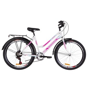 Велосипед Discovery PRESTIGE WOMAN 17" 2019 біло-малиновий з блакитним (OPS-DIS-26-203) зображення 1
