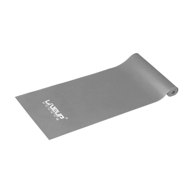 Еспандер LiveUp Aerobic Band X-Heavy стрічка сірий 120х15см (16кг) LS3204-XH (6951376105445) - изображение 1