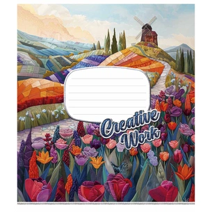 Зошит Школярик Creative work 18 аркушів клітинка (018-3537K) зображення 1