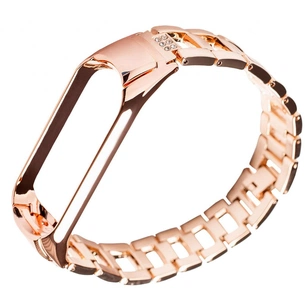 Ремінець до фітнес браслета XoKo Metal Jewerly для Xiaomi Mi Band 3/4 Gold (XK-XM-NF-GD) зображення 1