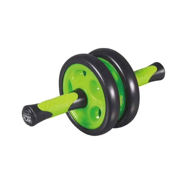 Ролик для преса PowerPlay подвійний Dual-Core Ab Wheel Чорно-зелений (PP_4327_Black/Green) - picture 3