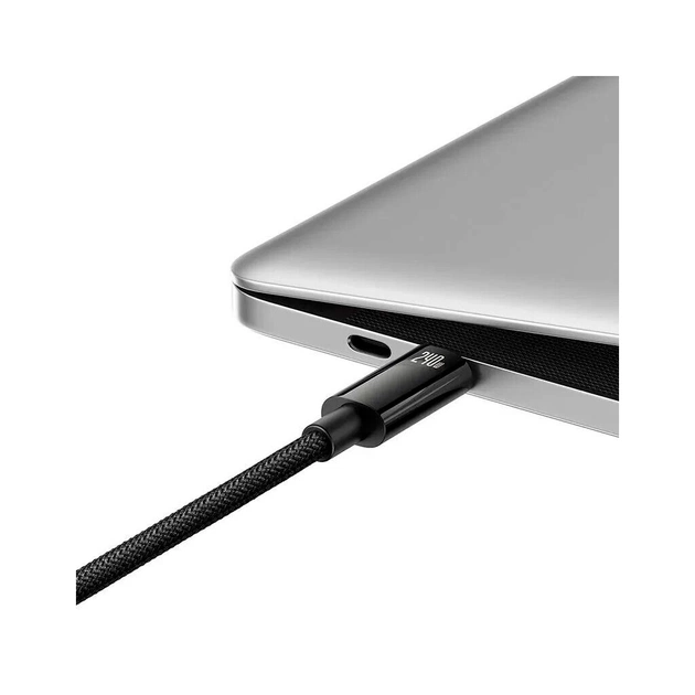Дата кабель USB-C to USB-C 1.0m 240W Black Baseus (CAWJ040001) - зображення 5