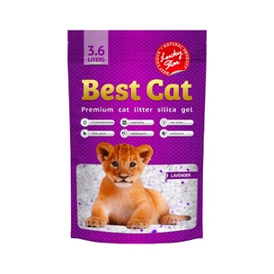 Наповнювач для туалету Best Cat Силікагелевий Purple Lawender 3.6 л (4820281500312) изображение 1
